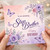 Step Brother Birthday Card, Floral Butterfly Happy Birthday Card