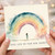 Birthday Card, New Journey Rainbow Leaving Card