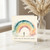 Birthday Card, New Journey Rainbow Leaving Card