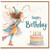 Birthday Card, Whimsical Fairy Girl and Cake Happy Birthday Card