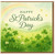 Happy St Patrick's Day Card - Watercolour Shamrocks and Rainbow Meadow Design - Irish Good Luck Greeting