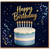 Birthday Card, Birthday Cake and Candles Celebration Card
