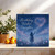 Daughter Birthday Card - Starry Night Heart & Floral Design - 145mm x 145mm Square - Birthday Wishes Daughter - Greeting Card, Includes Kraft Envelope