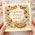 Purim Greeting Card - Celebrating Purim with Joy - Watercolour Masks, Hamantaschen & Pomegranates - Jewish Holiday Card for Family & Friends