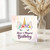 Birthday Card, Unicorn Birthday Card with Floral Crown