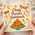 Chag Purim Sameach Card - Festive Purim Greetings with Hamantaschen, Mask, Crowns and Grogger - Jewish Holiday Card