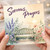 Birthday Card, Sorrows Prayers Floral Bench Thinking of You Card