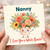 Birthday Card, I Love You a Whole Bunch Floral Greeting Card