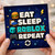 Birthday Card, Eat Sleep Roblox Repeat Gaming Card