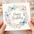 Birthday Card, Happy Birthday Butterfly Floral Card