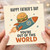 Birthday Card, Out of This World Card, Funny Space Burger Greeting Card