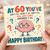 60th Birthday Card, Funny Happy Birthday Card for Him or Her