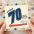 70th Birthday Card, Just Passed 70 Funny Cake and Keep Rolling Card