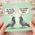 Birthday Card, Pigeon Joke Card, Humorous Birthday Card