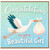 Birthday Card, Beautiful Girl Stork Card