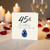 45th Birthday Card, Blue Gemstone Design