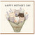 Birthday Card, Cute Cats in Flower Bouquet Design