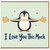 Birthday Card, Cute Penguin Love Card
