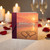 Birthday Card, Romantic Beach Sunset Hearts Design