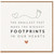 Birthday Card, The Smallest Feet Make The Biggest Footprints In Our Hearts Baby Keepsake Card