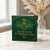 St Patrick's Day Card - Blessings on St Patrick’s Day, Celtic Cross and Shamrock Irish Knotwork Design, Green Greeting for Friends and Family