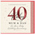 40th Birthday Card