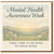 Mental Health Awareness Week Card - Take Time To Be Kind To Your Mind - Calming Sunrise Hills & Wildflowers - Support and Encouragement Thinking of You Card