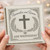 Ash Wednesday Card - Remember and Renew Cross with Laurel Border - Religious Lent Greeting