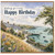 Birthday Card, Coastal Village Harbour Scene Greeting Card