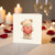 Birthday Card, Cute Teddy Bear Holding Heart Love Card