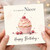 Birthday Card, To a Special Happy Birthday Card with Cupcake and Cherries