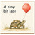 Birthday Card, A Tiny Bit Late Turtle Balloon Card