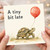 Birthday Card, A Tiny Bit Late Turtle Balloon Card