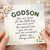 Birthday Card, Sentimental You Are Loved Godson Greeting Card