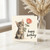 Birthday Card, Cute Kitten Holding Rose Happy Birthday Card