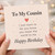 Birthday Card, To My Cousin Happy Birthday Card, You Mean the World to Me