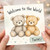 Birthday Card, Welcome to the World Teddy Bears Card