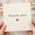 Birthday Card, Minimal Thank You Greeting Card