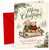 Christmas Card, Premium coordinated christmas design, A5 Greeting Card with Printed Inside Message, Premium 360gsm, Made in UK