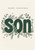Son Christmas Card Merry Christmas Son Evergreen Foliage Design
