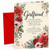 Girlfriend Christmas Card, Poinsettia and Holly Watercolour