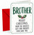 Brother Christmas Card, Funny Holly Berries Typography