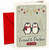 Friend & Partner Christmas Card In Law, Cute Penguins & Trees