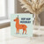 Hip Hip Hooray Llama Birthday Card - Cute Party Hat Llama with Confetti, Fun Celebration Design