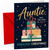 Auntie Christmas Card, Gift Boxes and Stars