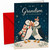 Grandson Christmas Card with Cute Penguins in Scarves