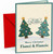 Fiancé & Fiancée Christmas Card Tree-mendous Cute Trees