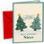Niece Christmas Card with Cute Christmas Trees Tree-mendous