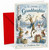 Granddaughter Christmas Card with Dancing Tree & Rabbits