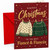 Fiancé & Fiancée Christmas Card, Hanging Christmas Jumpers